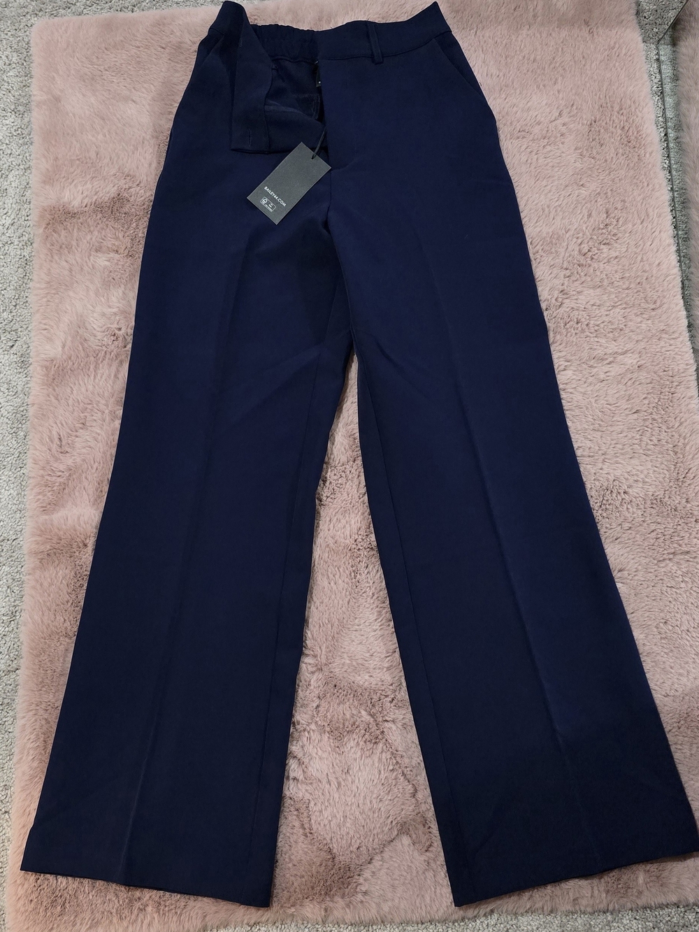 Bailey 44 Navy Wide Leg Trousers